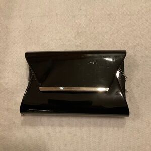 Lulu Townsend Patent Clutch Removable Chain Strap